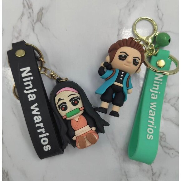 Bandai Other - Demon Slayer Inosuke Rubber Charm Cartoon 3D Anime Keychain